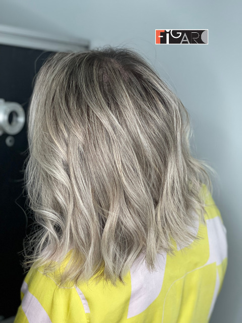 Blond hair coloring 2021 by Figaro Hair Salon Toronto