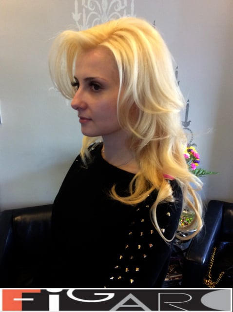 Soft Blond Hair with Highlights Figaro Hair Salon Toronto