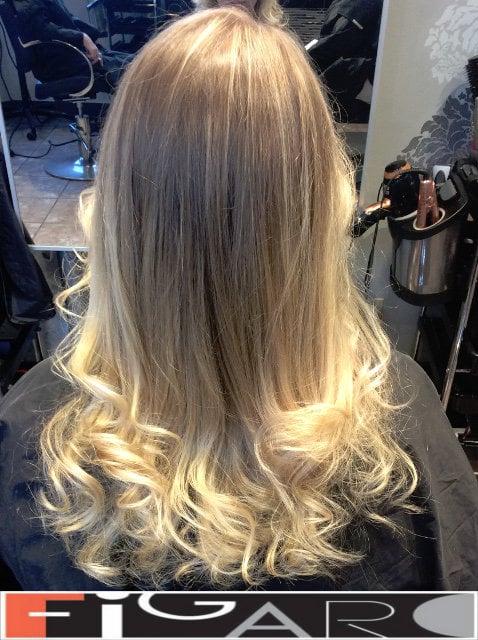 Icy Blonde Ombre Highlights Hair by hair experts