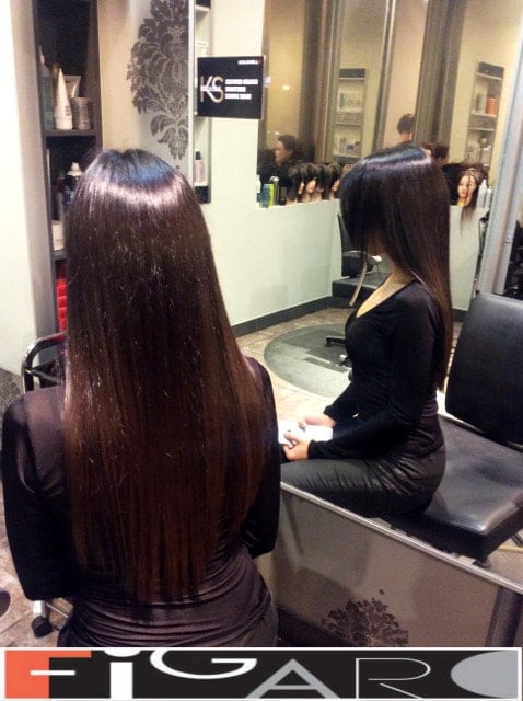 Classic hair coloring for one color Figaro Hair Salon Toronto