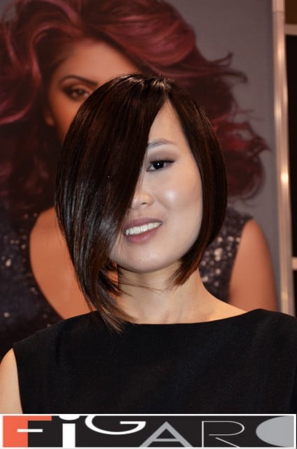 A Line Bob Cut ash Brown Asian Hair at ABA TORONTO 16 by Figaro - Best Toronto's hair Salon