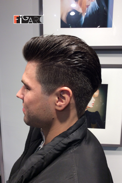 Slick side part Hairstyle men by Figaro - Best Toronto's hair Salon