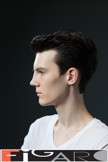 Classic casual men's Hairstyle done by Figaro Salon Toronto