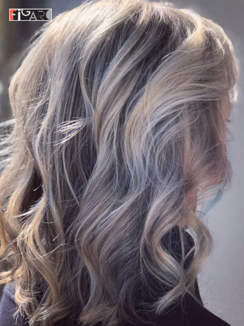 2020 Balayage highlights by Award winning Figaro Salon in Toronto.