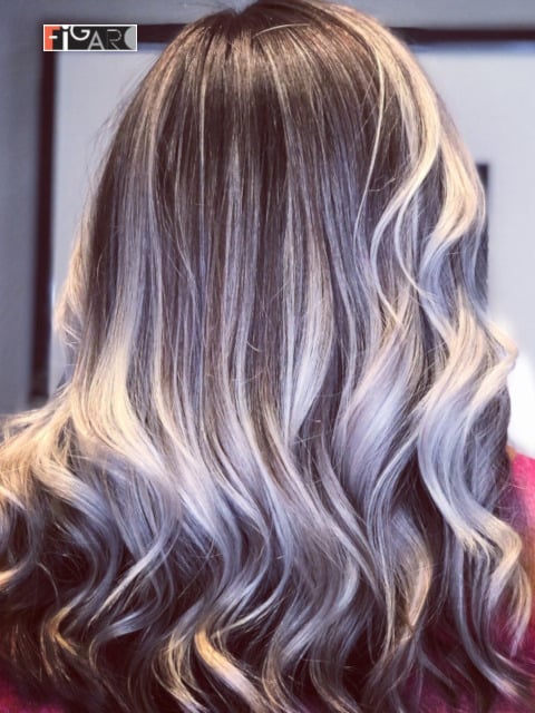 2020 Balayage highlights by Award winning Figaro Salon in Toronto.