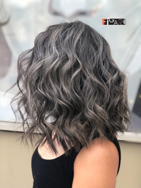 2020 Balayage highlights by Award winning Figaro Salon in Toronto.