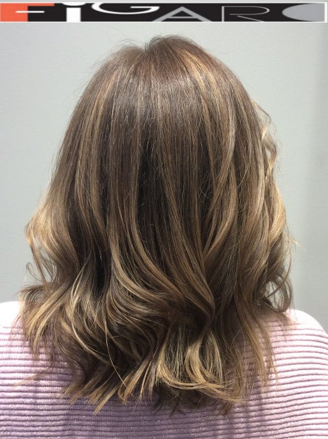 Balayage Highlights by Award winning  Figaro Salon-BEST in Toronto.