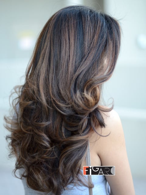 balayage hair highlights by figaro salon team 2019.