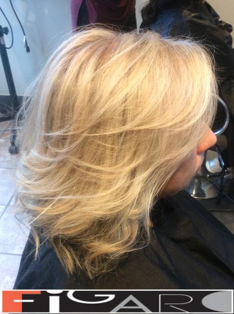 Blond hair coloring ideas by Figaro Hair Salon Toronto