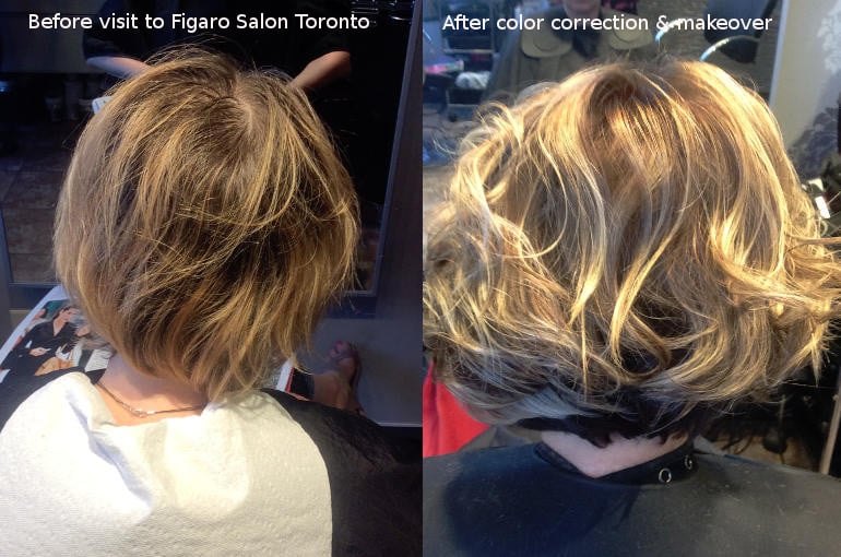 Best hair color correction in Toronto