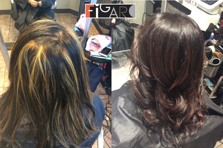 Best hair color correction in Toronto