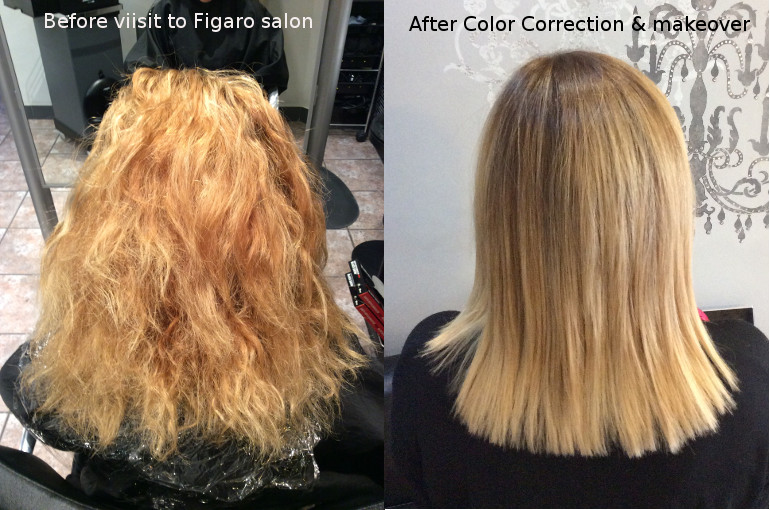 Best hair color correction in Toronto