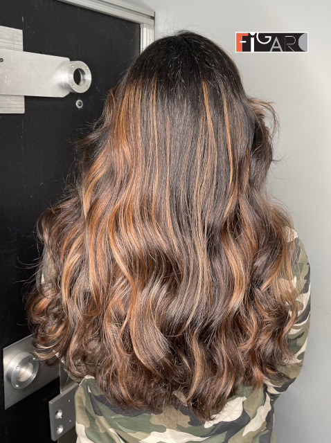 Hair color contouring by Sindy Toronto Figaro salon.