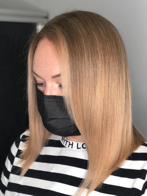 Hair color contouring by Award winning Figaro Salon-BEST in Toronto. We use Olaplex L'oreal Goldwell