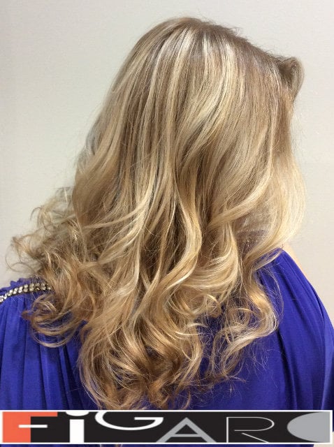 Blonde Highlights by Award winning Figaro Salon Team. We use Olaplex L'oreal Goldwell