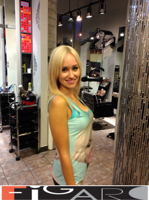 Layered Golden Blond Hair Figaro Hair Salon Toronto