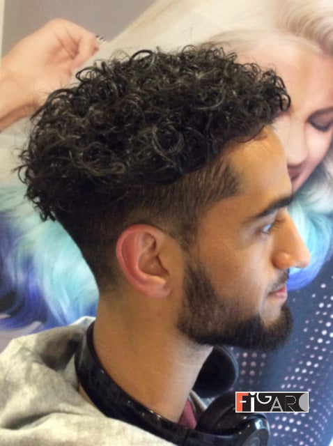 Body perm for men for men done by figaro salon toronto