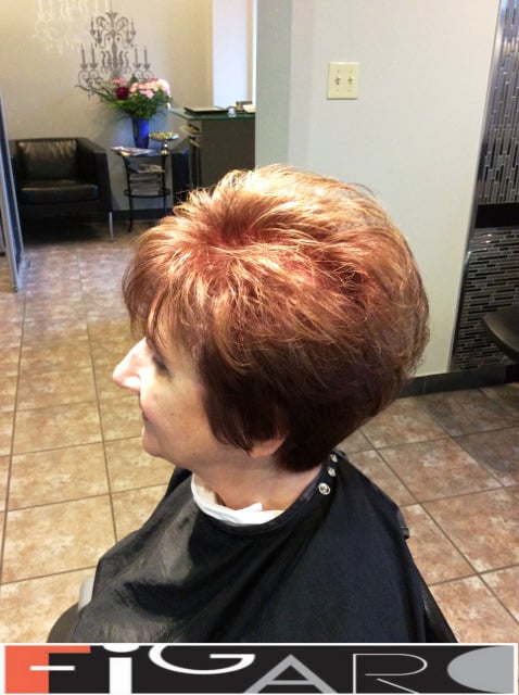 Short layered Hairstyle by Figaro Hair Salon Toronto