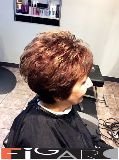 Short layered Hairstyle by Figaro Hair Salon Toronto