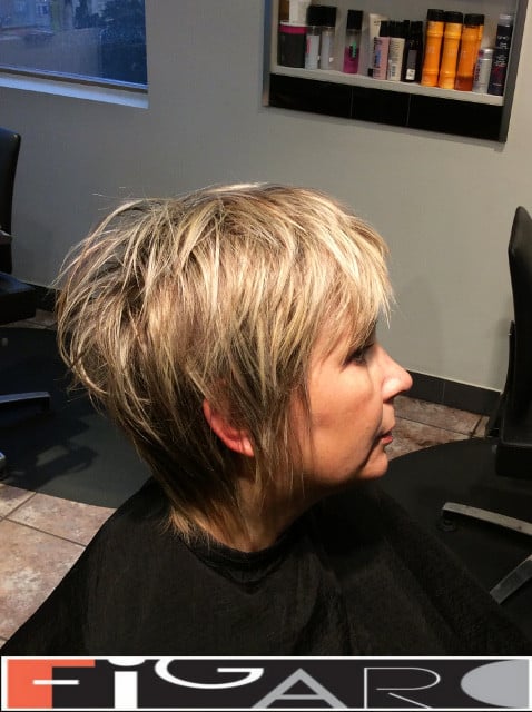 Pixie Cut HighLights Hair Figaro Hair Salon Toronto