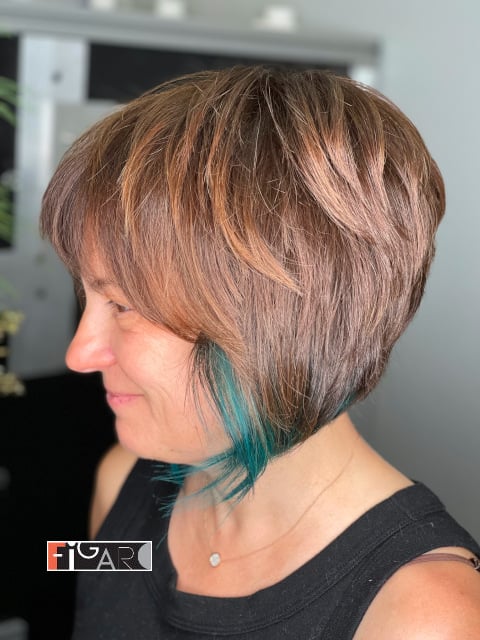 bixie Fashion cut by Elena Art Director of Figaro Hair Salon Toronto