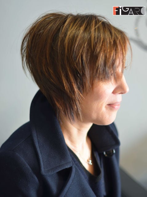 short bob by best hair salon toronto