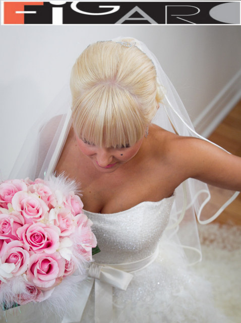 Bridal Updo Hairstyles with Tiara by Figaro - Best Toronto's hair Salon
